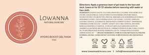 Hydro Boost Gel Mask - Lowanna Skin Care