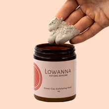 Load image into Gallery viewer, Green Clay Exfoliating Mask - Lowanna Skin Care
